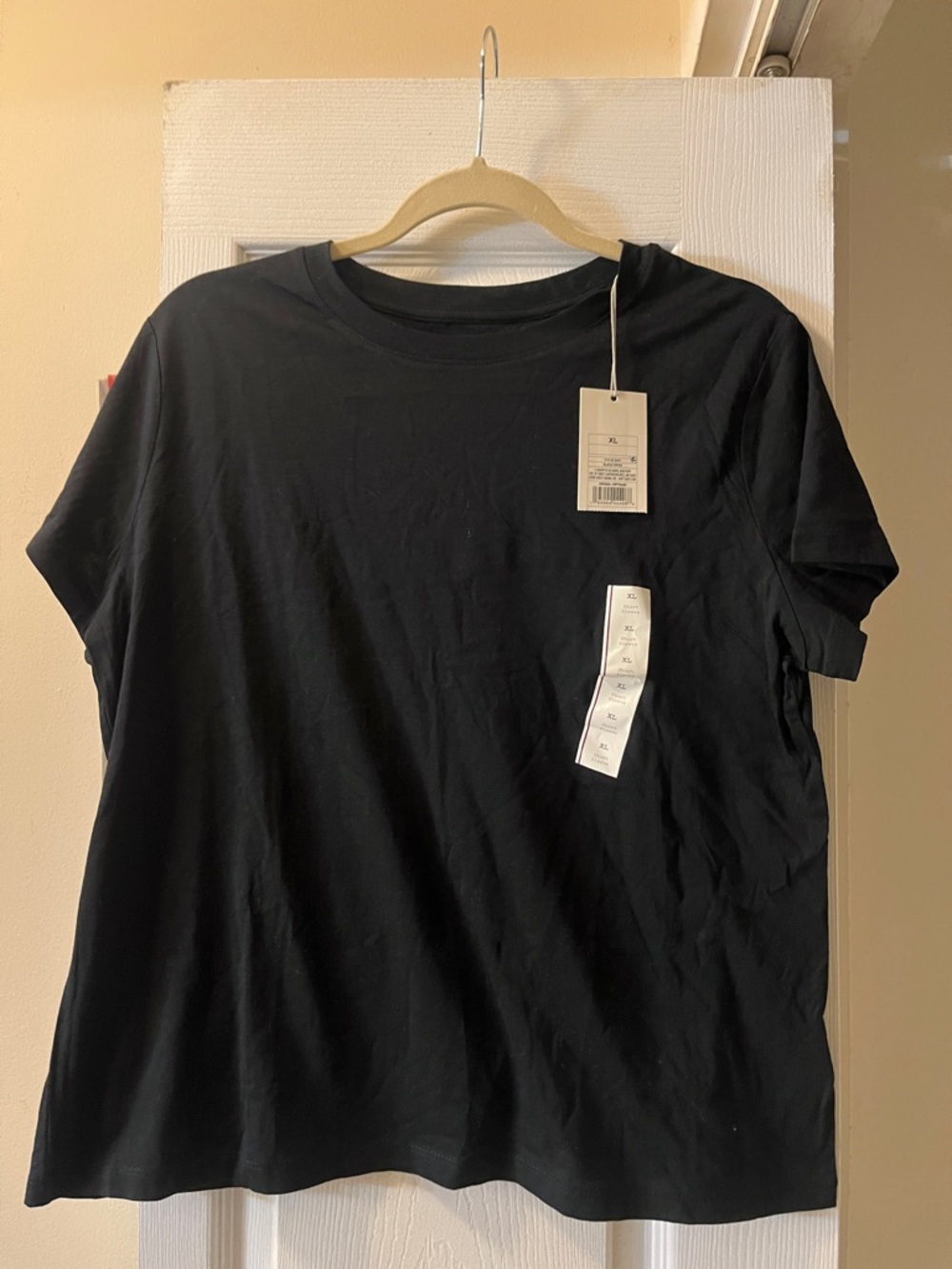 Brand New Day. Classic Black Crewneck Tee with Tag
